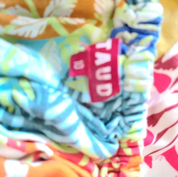 STAUD Vibrant Green and Blue Maxi Dress - Picture 6 of 7